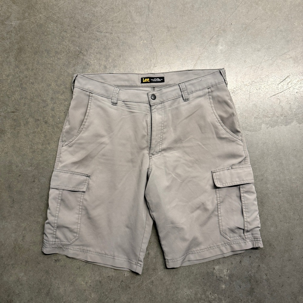 Lee Mens Performance Cargo Shorts Grey Size 36 2185105 Lightweight Outdoor